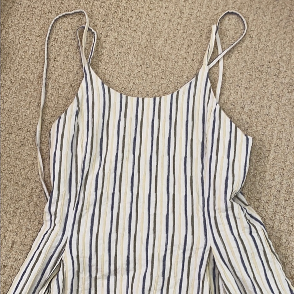large joa cream striped dress